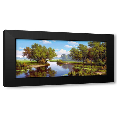 Silence  Black Modern Wood Framed Art Print by Babichev, Vyacheslav