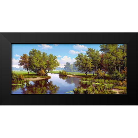 Silence  Black Modern Wood Framed Art Print by Babichev, Vyacheslav