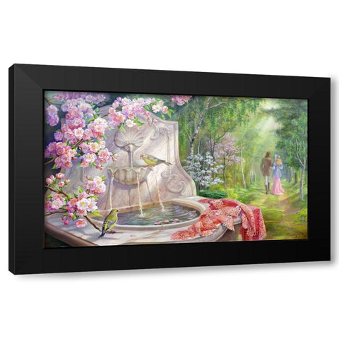 Promenade Black Modern Wood Framed Art Print with Double Matting by Dandorf, Olga