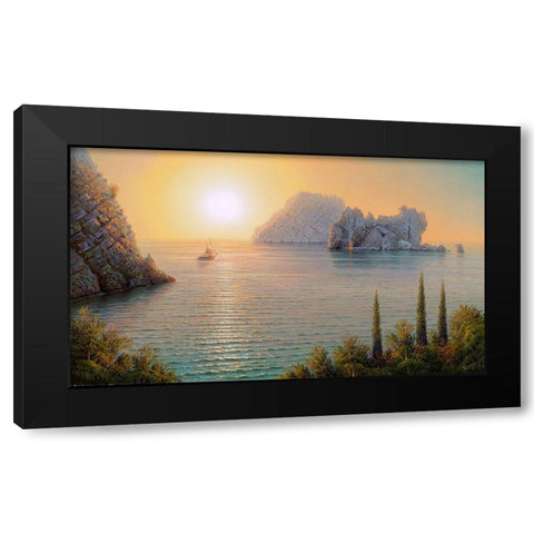 Adalary Black Modern Wood Framed Art Print by Goryachev, Alexander