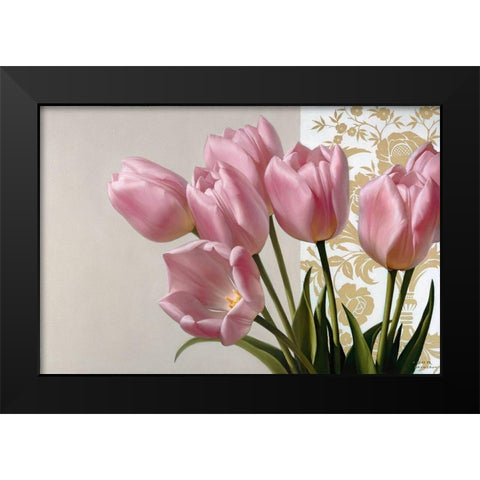 Gentle wishes Black Modern Wood Framed Art Print by Levashov, Igor