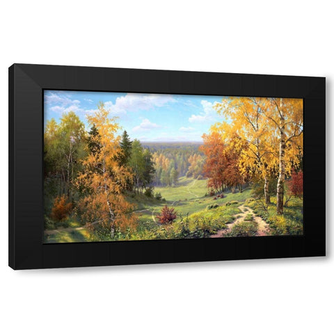 Belated summer Black Modern Wood Framed Art Print by Prishchepa, Igor