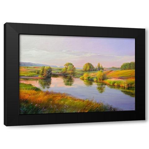 Lets take some rest Black Modern Wood Framed Art Print with Double Matting by Romanov, Roman