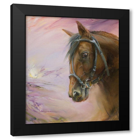 The Champion Black Modern Wood Framed Art Print with Double Matting by Romanov, Roman