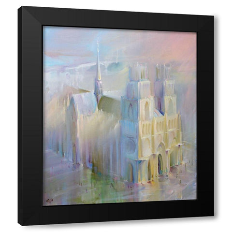 La cathedrale Sainte-Croix (Orleans) Black Modern Wood Framed Art Print by Romanov, Roman