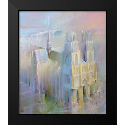La cathedrale Sainte-Croix (Orleans) Black Modern Wood Framed Art Print by Romanov, Roman
