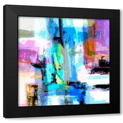 Concept II Black Modern Wood Framed Art Print with Double Matting by Tienhaara, Michael