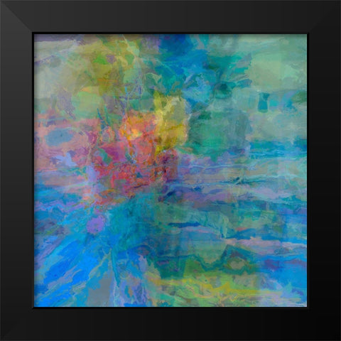 Geometric III Black Modern Wood Framed Art Print by Tienhaara, Michael