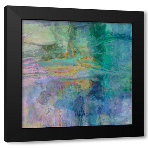 Geometric IV Black Modern Wood Framed Art Print by Tienhaara, Michael