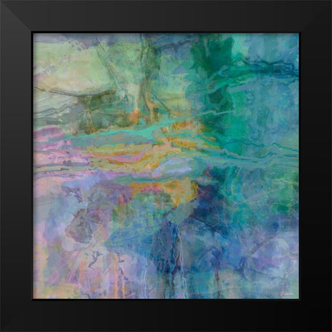 Geometric IV Black Modern Wood Framed Art Print by Tienhaara, Michael