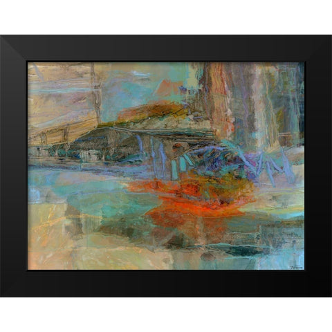 Emergence IV Black Modern Wood Framed Art Print by Tienhaara, Michael