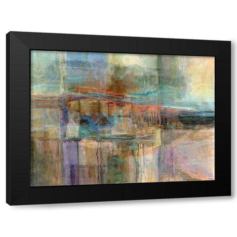 Emergence V Black Modern Wood Framed Art Print by Tienhaara, Michael