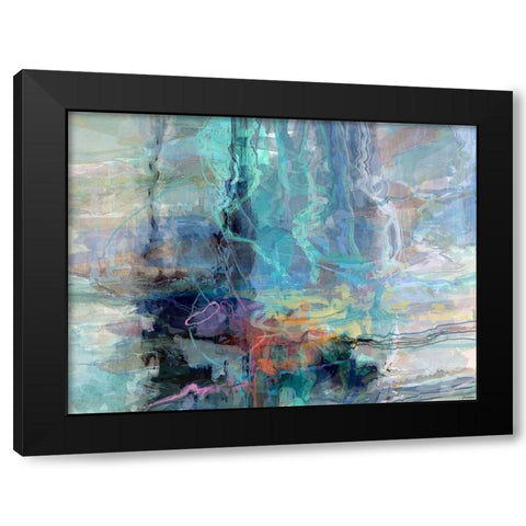 Scatter II Black Modern Wood Framed Art Print with Double Matting by Tienhaara, Michael