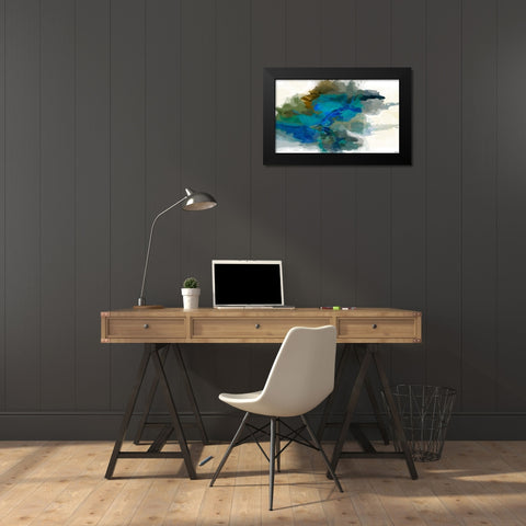 Craters I Black Modern Wood Framed Art Print by Tienhaara, Michael