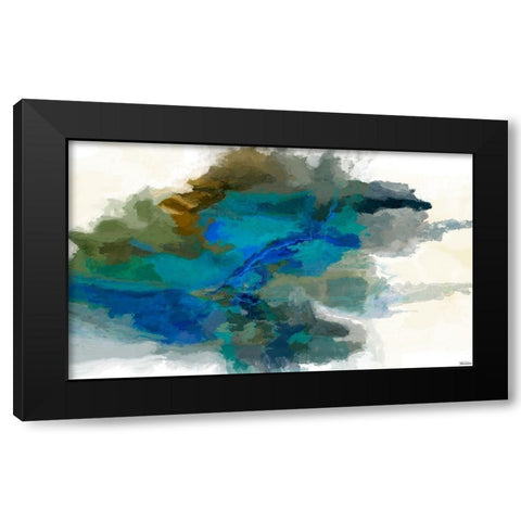 Craters I Black Modern Wood Framed Art Print with Double Matting by Tienhaara, Michael