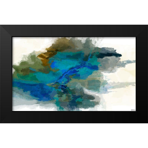 Craters I Black Modern Wood Framed Art Print by Tienhaara, Michael