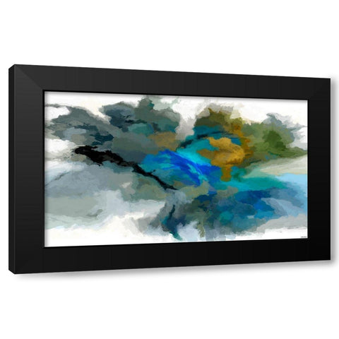 Craters II Black Modern Wood Framed Art Print by Tienhaara, Michael