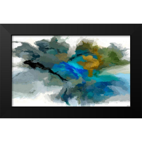 Craters II Black Modern Wood Framed Art Print by Tienhaara, Michael