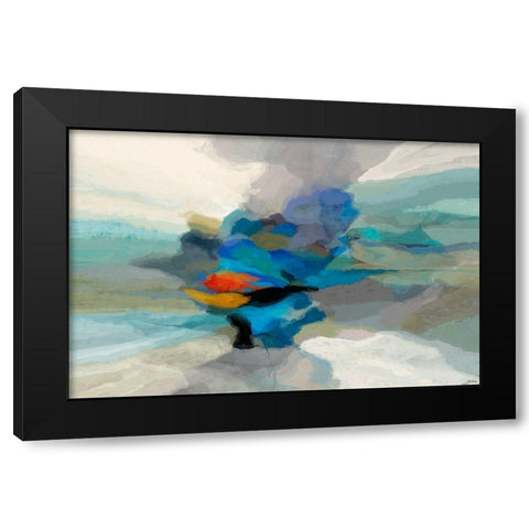 Cumulus II Black Modern Wood Framed Art Print with Double Matting by Tienhaara, Michael