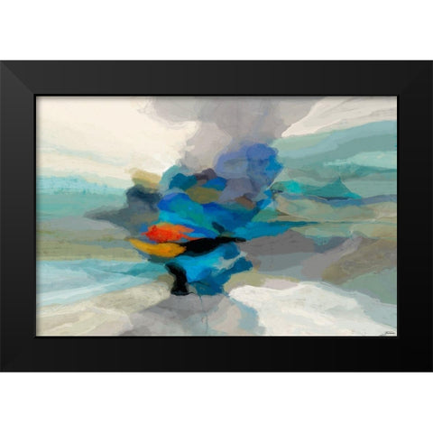 Cumulus II Black Modern Wood Framed Art Print by Tienhaara, Michael