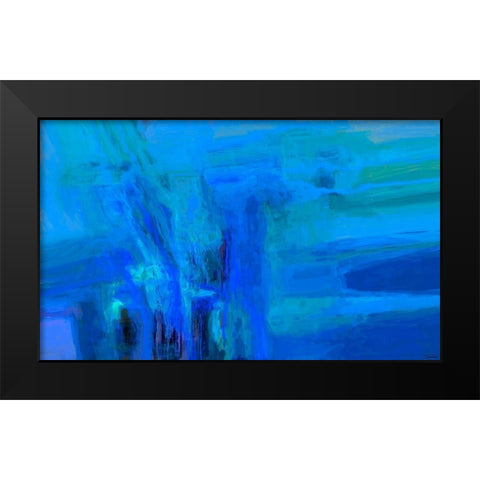 Mood Shift I Black Modern Wood Framed Art Print by Tienhaara, Michael