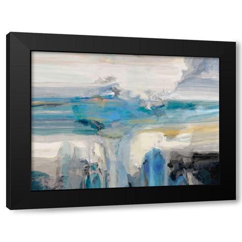 Melodious II Black Modern Wood Framed Art Print with Double Matting by Tienhaara, Michael
