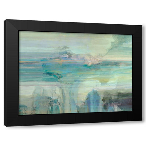 Melodious III Black Modern Wood Framed Art Print with Double Matting by Tienhaara, Michael