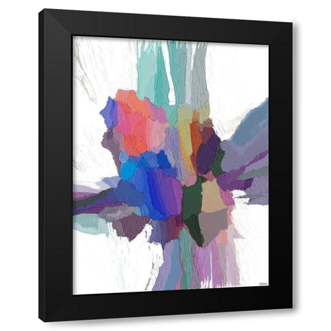 Pulsations III Black Modern Wood Framed Art Print with Double Matting by Tienhaara, Michael