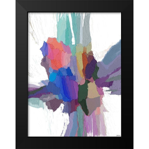 Pulsations III Black Modern Wood Framed Art Print by Tienhaara, Michael