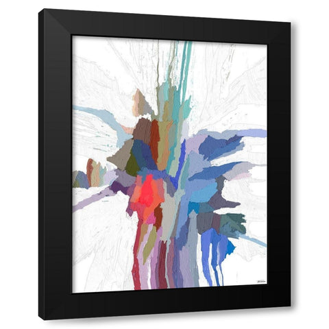 Pulsations IV Black Modern Wood Framed Art Print with Double Matting by Tienhaara, Michael