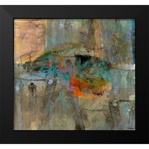 Reflective I Black Modern Wood Framed Art Print by Tienhaara, Michael