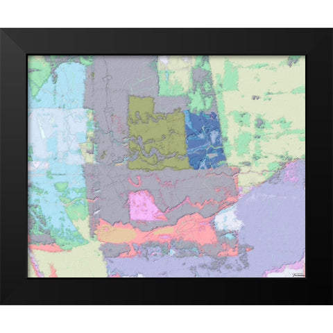 Sherbert I V 1 Black Modern Wood Framed Art Print by Tienhaara, Michael