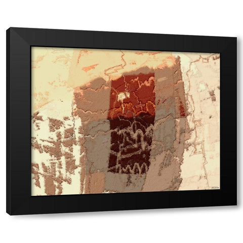 Sherbert II V 2 Black Modern Wood Framed Art Print with Double Matting by Tienhaara, Michael