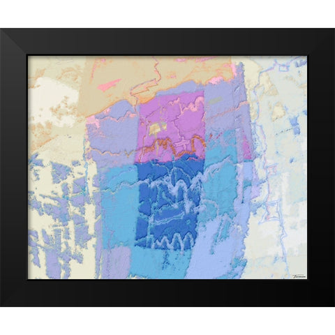Sherbert II V 3 Black Modern Wood Framed Art Print by Tienhaara, Michael