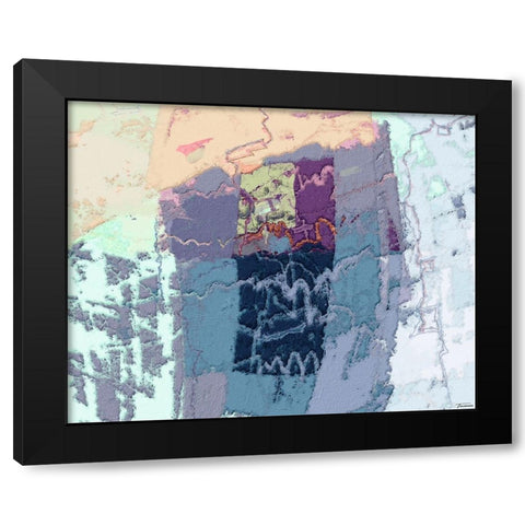 Sherbert II V 4 Black Modern Wood Framed Art Print with Double Matting by Tienhaara, Michael