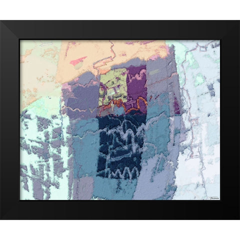 Sherbert II V 4 Black Modern Wood Framed Art Print by Tienhaara, Michael