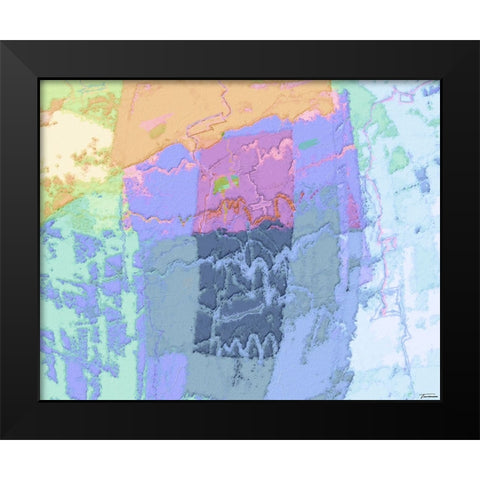 Sherbert II V 5 Black Modern Wood Framed Art Print by Tienhaara, Michael