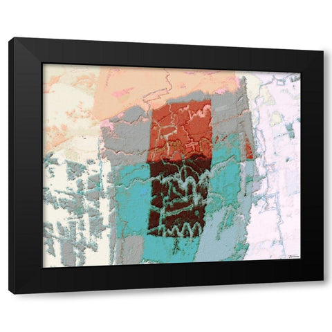 Sherbert II V 6 Black Modern Wood Framed Art Print with Double Matting by Tienhaara, Michael