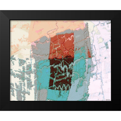 Sherbert II V 6 Black Modern Wood Framed Art Print by Tienhaara, Michael