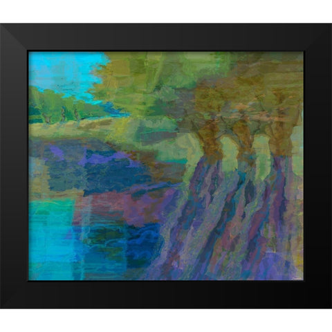 Autumn Song III Black Modern Wood Framed Art Print by Tienhaara, Michael