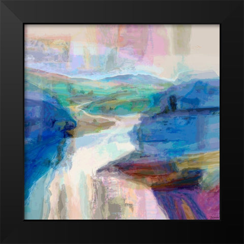 Grandeur II Black Modern Wood Framed Art Print by Tienhaara, Michael