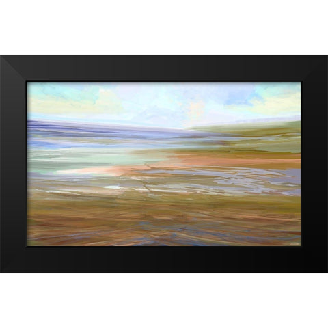 Autumn Song IV Black Modern Wood Framed Art Print by Tienhaara, Michael