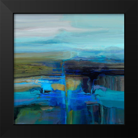 Perpetual I Black Modern Wood Framed Art Print by Tienhaara, Michael