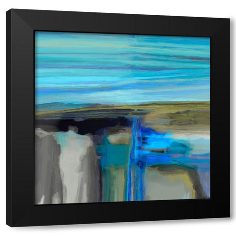 Perpetual II Black Modern Wood Framed Art Print with Double Matting by Tienhaara, Michael