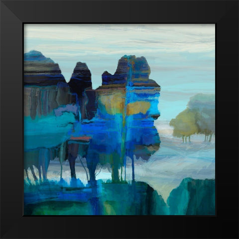 Ridge VI Black Modern Wood Framed Art Print by Tienhaara, Michael