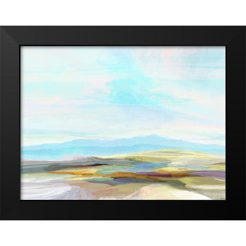 Cliffs I Black Modern Wood Framed Art Print by Tienhaara, Michael