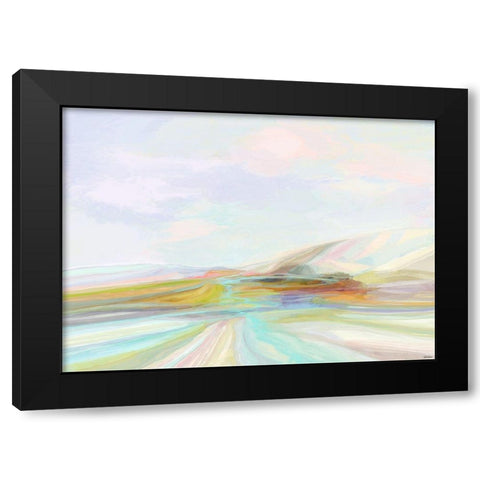 Cliffs II Black Modern Wood Framed Art Print by Tienhaara, Michael