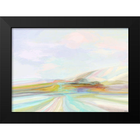 Cliffs II Black Modern Wood Framed Art Print by Tienhaara, Michael
