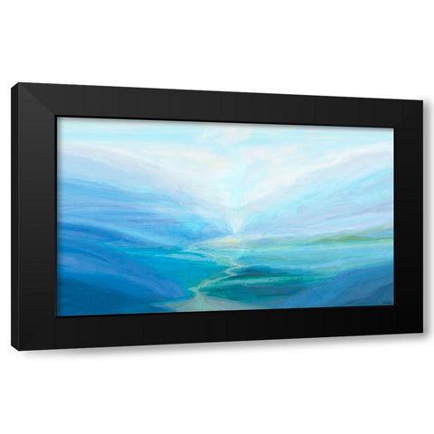 Canyon III Black Modern Wood Framed Art Print with Double Matting by Tienhaara, Michael