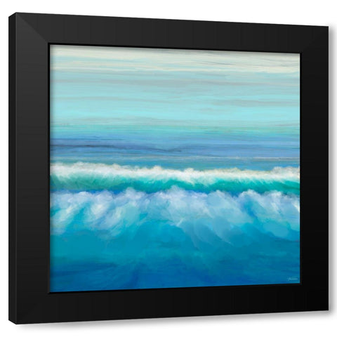 Seascape II Black Modern Wood Framed Art Print with Double Matting by Tienhaara, Michael